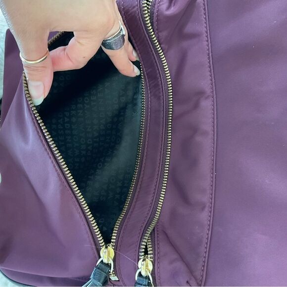 Kate Spade Burgundy Bradley Nylon Backpack with Matching Wallet main image 11